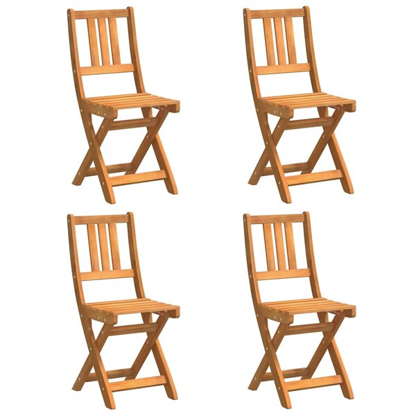 vidaXL Chaise de jardin 4 Pièces Marron 36 x 46 x 86cm