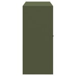 vidaXL Armoire de rangement Vert olive 90 x 40 x 90 cm Acier