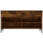 vidaXL Banc à chaussures chêne fumé 102x35x55 cm bois d'ingénierie