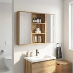 vidaXL Armoire murale de salle de bain Chêne artisan 40 x 14 x 70 cm