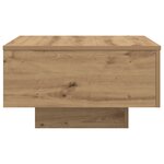 vidaXL Table Basse chêne artisanal 55 x 55 x 31 cm Bois d'ingénierie