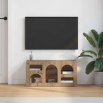 vidaXL Meuble TV Chêne artisanal 80 x 35 x 40 cm Bois d'ingénierie