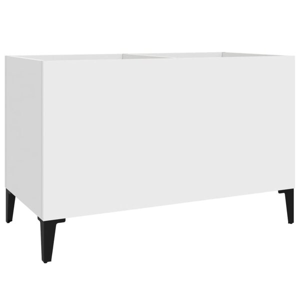vidaXL Armoire à disques blanc 74 5x38x48 cm bois d'ingénierie