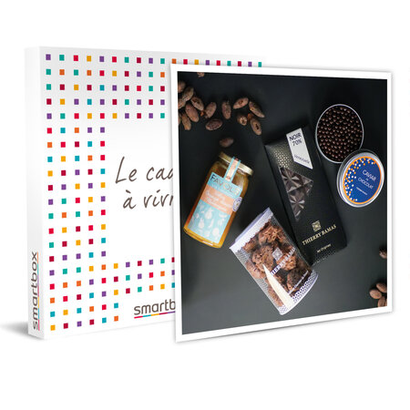 SMARTBOX - Coffret Cadeau - Coffret sucré avec assortiment de délices chocolatés, confiture et cognac, à domicile