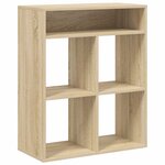 vidaXL Bibliothèque chêne sonoma 66x31x80 cm bois d'ingénierie
