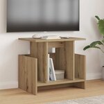 vidaXL Meuble TV Chêne artisanal 50 x 35 x 45 cm Bois d'ingénierie