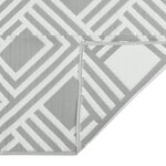 vidaXL Tapis d'extérieur Gris 160x230 cm PP