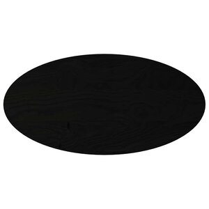 vidaXL Dessus de table marron foncé 100x50x4cm bois chêne massif ovale