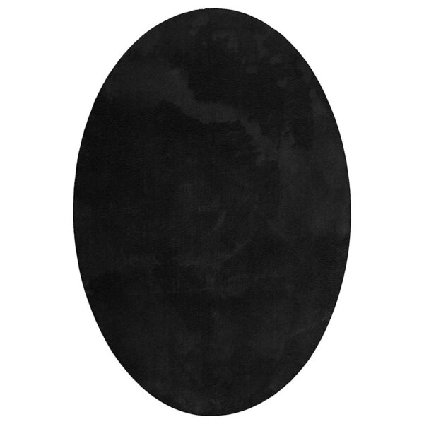 vidaXL Tapis HUARTE Noir 120 x 170 cm Polyester