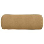 vidaXL Coussins d'accent 2 Pièces Marron Ø 25 x 70 cm