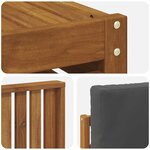 vidaXL Ensembles de canapés avec coussin 6 Pièces Naturel et Anthracite