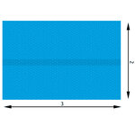 Tectake Bâche de piscine rectangulaire bleue - 200 x 300 cm