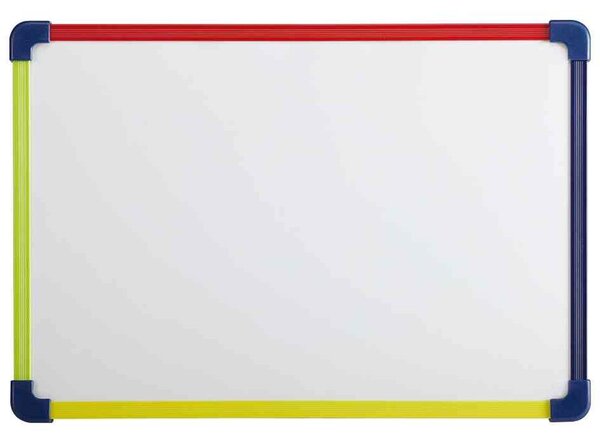 Tableau Blanc Magnétique Enfants Cadre Plastique Multicolore 40 x 28 cm MAUL