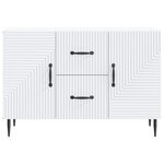 vidaXL Buffet Blanc 89 x 34 5 x 60 cm Bois d'ingénierie