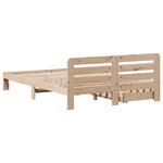 vidaXL Cadre de lit sans matelas 140x190 cm bois de pin massif