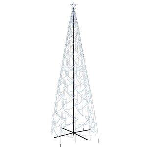 vidaXL Arbre de Noël cône 1400 LED Blanc froid 160x500 cm