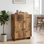 vidaXL Buffet Bois ancien 66 x 34 5 x 90 cm Bois d'ingénierie