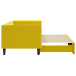 vidaXL Lit de jour avec lit gigogne jaune 80x200 cm velours