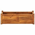 vidaXL Lit surélevé de jardin Bois d'acacia 76x27 6x25 cm