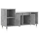 vidaXL Meuble TV Gris béton 100x35x55 cm Bois d'ingénierie