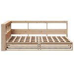 vidaXL Lit bibliothèque sans matelas 120x190 cm bois de pin massif