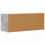 vidaXL Meuble TV Gris béton 100 x 35 x 40 cm Bois d'ingénierie