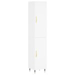 vidaXL Buffet haut Blanc 34 5x34x180 cm Bois d'ingénierie