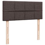 vidaXL Sommier à lattes de lit avec matelas Marron foncé 120x200 cm