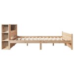 vidaXL Lit bibliothèque sans matelas 140x200 cm bois massif de pin