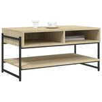 vidaXL Table basse chêne sonoma 90x50x45 cm bois d'ingénierie