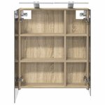 vidaXL Armoire Miroir de Salle de Bain Chêne Sonoma 60 x 14 5 x 70 cm