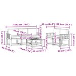 vidaXL Ensemble de canapés d'extérieur 6 Pièces