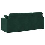 vidaXL Canapé Vert foncé 198 x 78 x 80 cm Velours