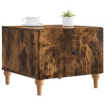 vidaXL Table basse Chêne fumé 49 x 50 x 40 cm Bois d'ingénierie