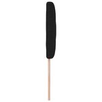 vidaXL Tête de lit Noir tissu