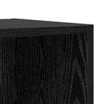 vidaXL Meuble TV mural avec étagère avec stockage 4 Pièces Chêne noir 37 x 37 x 72 cm