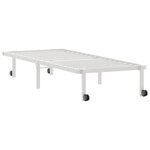 vidaXL Cadre de lit pliable sans matelas blanc 80x200 cm acier