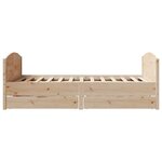 vidaXL Cadre de lit sans matelas 120x200 cm bois de pin massif