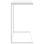 vidaXL Table d'appoint Blanc 55x35x66 cm Bois d'ingénierie