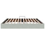 vidaXL Cadre de lit ottoman Gris clair 200 x 200 cm Velours
