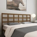 vidaXL Tête de lit Marron miel 185 5x4x100 cm Bois massif de pin