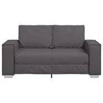 Canapé Loveseat vidaXL Gris 120 cm en simili cuir