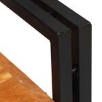vidaXL Table de chevet Marron et Noir Bois d'acacia massif