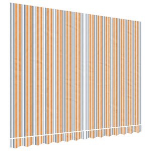 vidaXL Tissu de remplacement pour auvent rayures multicolores 3 5x2 5m