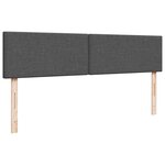 VidaXL Cadre de lit ottoman avec matelas gris foncé 180x200cm tissu