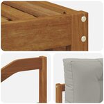 vidaXL Ensemble de canapés d'extérieur 8 Pièces Gris Naturel et Clair