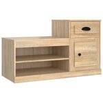 vidaXL Armoire à chaussures chêne sonoma 100x42x60cm bois d'ingénierie