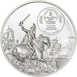 Pièce de monnaie en Argent 1000 Togrog g 62.2 (2 oz) Millésime 2025 Enemies in History CAESAR VS BRUTUS