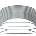 vidaXL Lit surélevé de jardin Gris 212x140x68cm Acier enduit de poudre