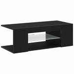vidaXL Meuble TV Noir 90 x 39 x 30 cm Bois d'ingénierie